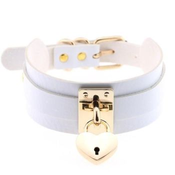 Veile Studios Locket Collar - White