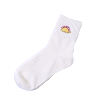 House Of Dasein Little One Dino Sockies - White Dinosaur
