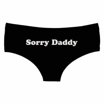 House Of Dasein Sorry Daddy Panties Ddlg Clothing - Black