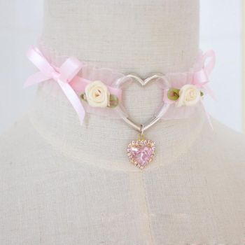 House Of Dasein Elegant Girl Collar Ddlg - Pink