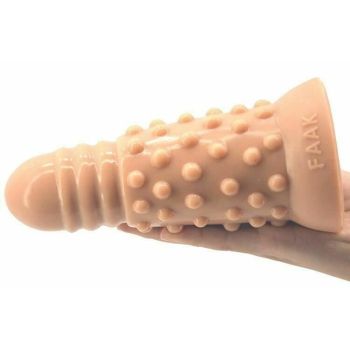 House Of Dasein Faak Silicone Anal Butt Plug 18Cm 7.1Inch Thick Dildo Dong Pink - Skin