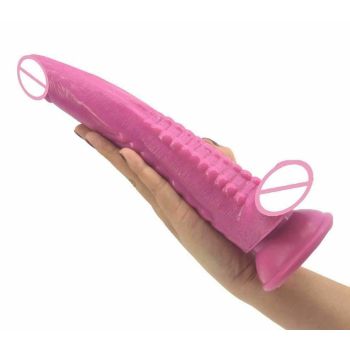 House Of Dasein Faak 25.2Cm 9.9Inch Silicone Dildo Big Sex Toy 4.1Cm Thick Butt Plug Anal Black - Pink