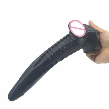 House Of Dasein Faak 25.2Cm 9.9Inch Silicone Dildo Big Sex Toy 4.1Cm Thick Butt Plug Anal Black - Black