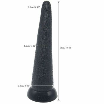 House Of Dasein Faak Silicone Dildo Anal Butt Plug 26.5Cm Thick Realistic Sex Toy - Black