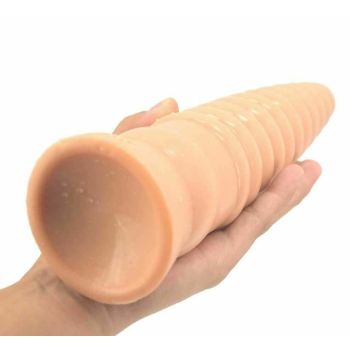 House Of Dasein Silicone Butt Plug 22.5Cm Thick Anal Dildo Black - Flesh