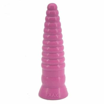 House Of Dasein Silicone Butt Plug 22.5Cm Thick Anal Dildo Black - Pink