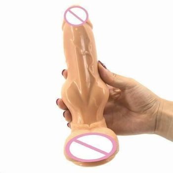House Of Dasein Faak Big Silicone Dildo Thick Butt Plug Anal Sex Toy Black - Skin