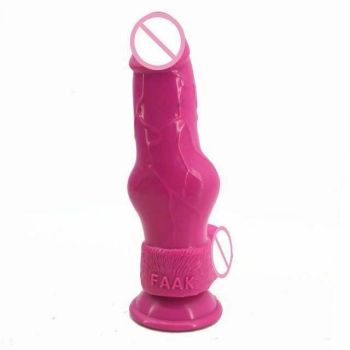 House Of Dasein Faak Big Silicone Dildo Thick Butt Plug Anal Sex Toy Black - Pink