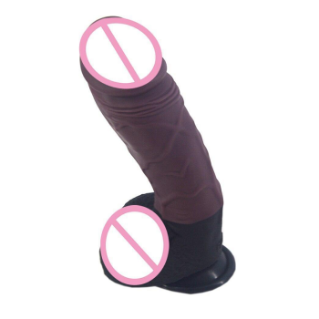 House Of Dasein Silicone Realistic Dildo 24.5Cm Thick Butt Plug Anal Brown - Brown