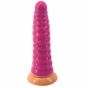 House Of Dasein Faak 25Cm Silicone Dildo Butt Plug Anal Sex Toy Brown Pink 5.2Cm Thick - Pink