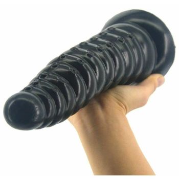 House Of Dasein Faak 25Cm Silicone Dildo Butt Plug Anal Sex Toy Brown Pink 5.2Cm Thick - Black