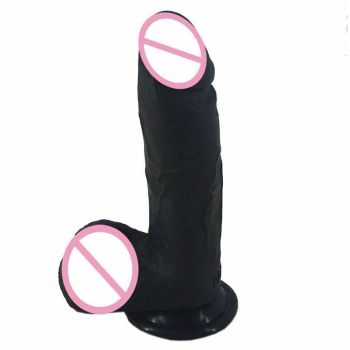 House Of Dasein 21.5Cm Silicone Dildo Realistic 4.9Cm Thick Butt Plug Pink - Black