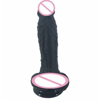 House Of Dasein Silicone Realistic Dildo Dong 18.5Cm Butt Plug Pink - Black