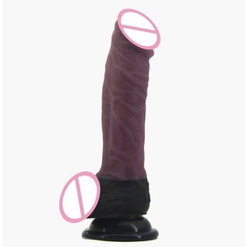House Of Dasein Silicone Realistic Dildo Dong 18.5Cm Butt Plug Pink - Purple