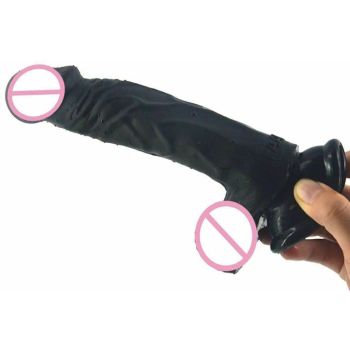 House Of Dasein Silicone Realistic Dildo Butt Plug Anal Toy 19Cm 3.8Cm Thick - Black