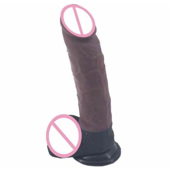 House Of Dasein 23Cm Silicone Realistic Dildo Butt Plug Anal Pink - Purple