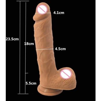 House Of Dasein 23Cm Silicone Realistic Dildo Butt Plug Anal Pink - Skin