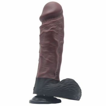 House Of Dasein Silicone Realistic Dildo 25.5Cm Thick Butt Plug Anal Purple - Purple