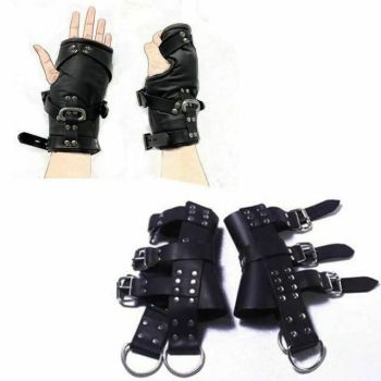 House Of Dasein Hand Foot Suspension Equipment Hanging Ankle Wrist Sleeves - Black - Wrist And Feet Supports