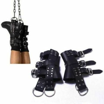 House Of Dasein Hand Foot Suspension Equipment Hanging Ankle Wrist Sleeves - Black - Feet Support