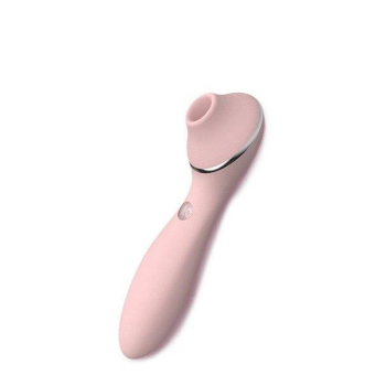 House Of Dasein 2In1 Rechargeable Clitoral Stimulator Suction Vibrator Sex Toy For Women - Pink