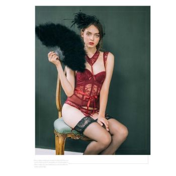 House Of Dasein Regal Lingerie Set Women - Red - M