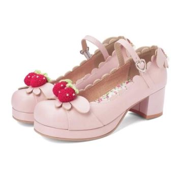 Hod Health & Home Berry Babe Mary Janes Lolita Shoes - Pink - 10.5