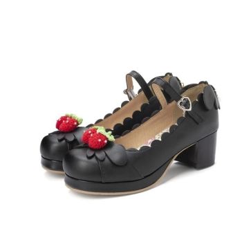 Hod Health & Home Berry Babe Mary Janes Lolita Shoes - Black - 6
