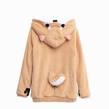 House Of Dasein Corgi Puppy Pet Hoodie - Beige - S
