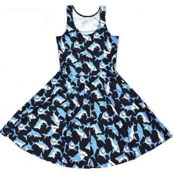 House Of Dasein Shark Dress - Silver - S