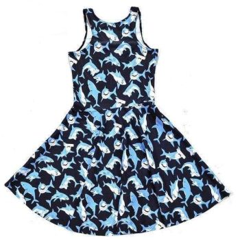 House Of Dasein Shark Dress - Silver - Xxxl
