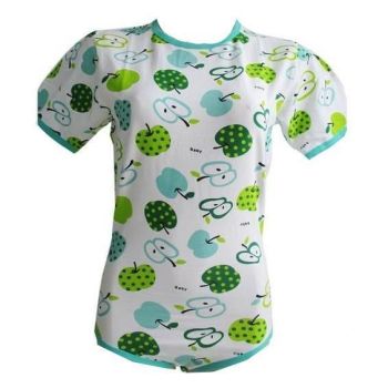 House Of Dasein Green Apple Abdl Onesie Littles Romper - Green - Xxl
