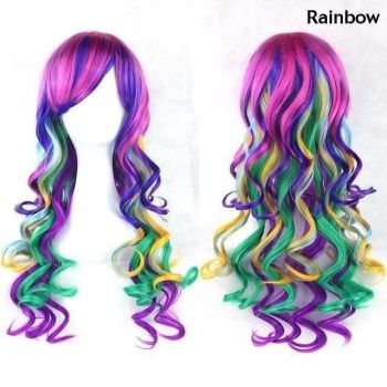 House Of Dasein Long Cotton Candy Cosplay Wig - Rainbow