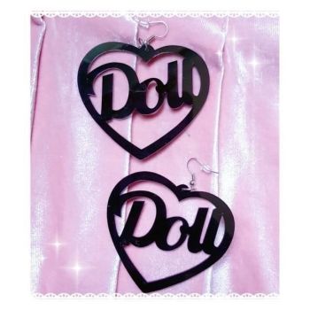 Veile Studios Doll Hoop Earrings - Black