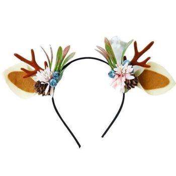 Hod Health & Home Handmade Reindeer Antlers - Green - Cranberries & Pinecones