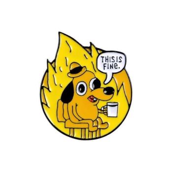 House Of Dasein This Is Fine Enamel Pin - Brown - Type 3