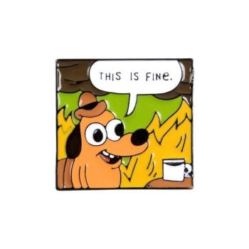 House Of Dasein This Is Fine Enamel Pin - Brown - Set Of All 3