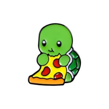 Hod Health & Home Pins With Pizza Introverted - Pizza Turtle