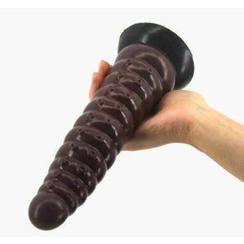 House Of Dasein Faak 25Cm Silicone Dildo Butt Plug Anal Sex Toy Brown Pink 5.2Cm Thick - Brown