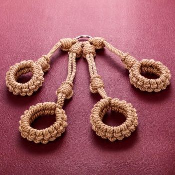 House Of Dasein Shibari Rope Hogtie Restraints Handcuffs Ankle Cuffs Bdsm Bondage Kit