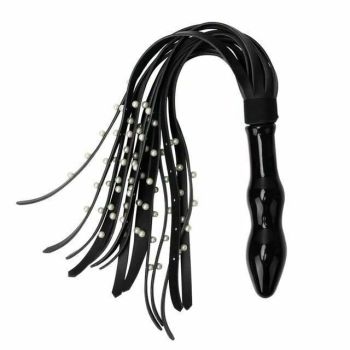 House Of Dasein Pearl Flogger Anal Plug Spanking Bondage Kink Fetish - Black