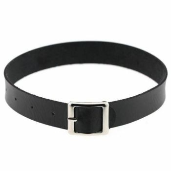 House Of Dasein Bdsm Belt Day Collar Choker Necklace Bondage Kink Fetish Restraints - Black