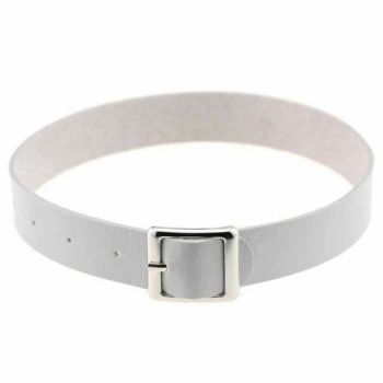 House Of Dasein Bdsm Belt Day Collar Choker Necklace Bondage Kink Fetish Restraints - Grey