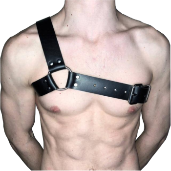 House Of Dasein Leather Mens Chest Harness Bdsm Bondage Restraint - Lnlm-005