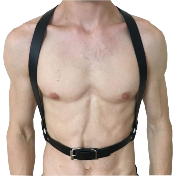 House Of Dasein Leather Mens Chest Harness Bdsm Bondage Restraint - Lnlm-018