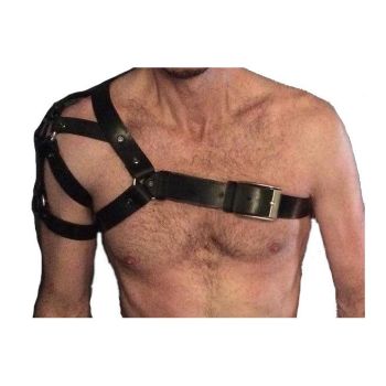 House Of Dasein Leather Mens Chest Harness Bdsm Bondage Restraint - Lnlm-039