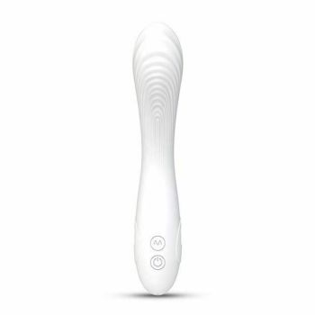 House Of Dasein Pink White Soft Silicone G Spot Clitoral Anal Vibrator Sex Toys For Women - White