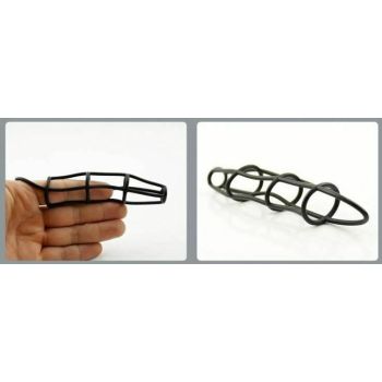 House Of Dasein 5 Pack Cock Ring Stretchy Silicone Elastic Net Cage Penis Sleeve Colourful Set - Multicoloured