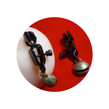 House Of Dasein Metal Nipple Clamps Pussy Labia Clit Clip Sex Toys For Couple Adult Game Role Play Bondage Restraint - Gold