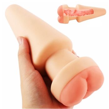 House Of Dasein Huge Hollow Butt Big Anal Plug With Male Masturbator Couples - Skin